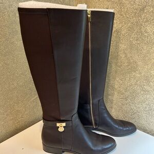 Michael Kors Dark Brown Over the Knee Boots